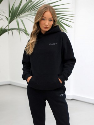Blakely Universal Women's Relaxed Hoodie Negros | 543HJABYS