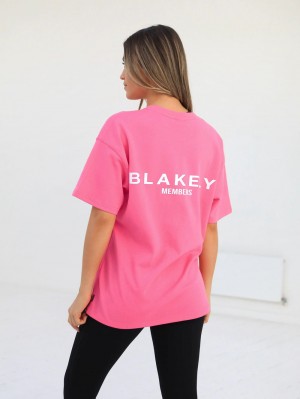 Blakely Womens Members Relaxed T-Shirt Rosas | 405ZFVSQU