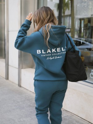 Blakely Women's Sports Club Relaxed Hoodie Verdes | 178IMVCSL