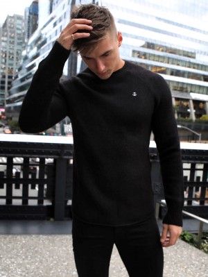 Blakely Yardley Knit Jumper Negros | 783JDVBXY